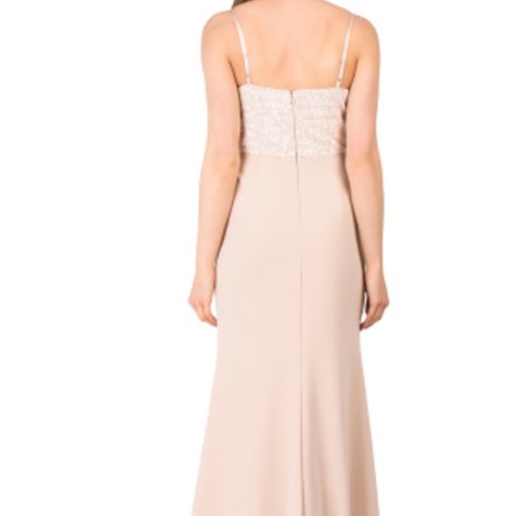 NWT VINCE CAMUTO SLEEVELESS GOWN SEQUINS TOP BLUSH SIZE 6 - Picture 3 of 9